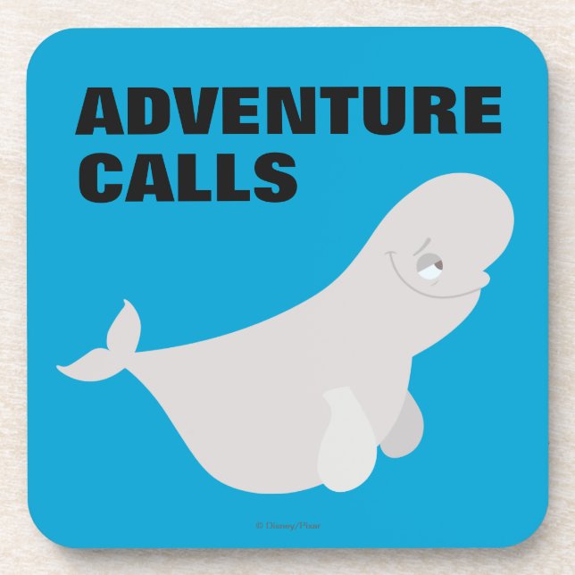 Bailey the Beluga Whale Beverage Coaster (Front)