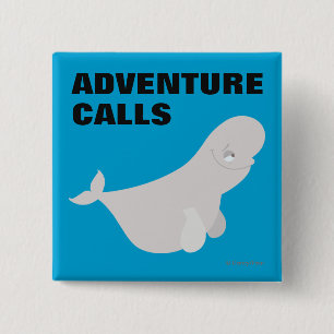 Bailey the Beluga Whale Button