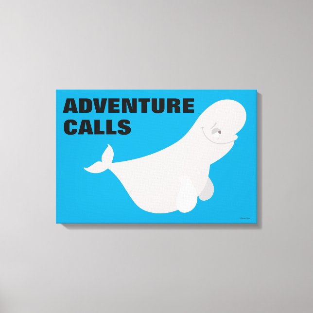 Bailey the Beluga Whale Canvas Print (Front)