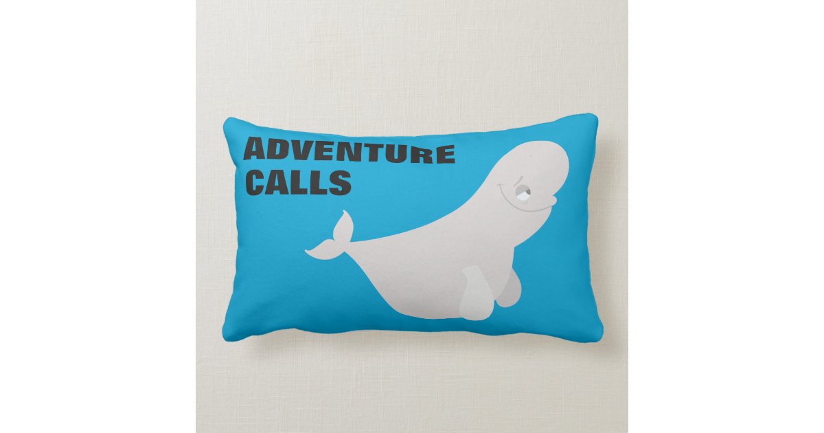 beluga whale pillow