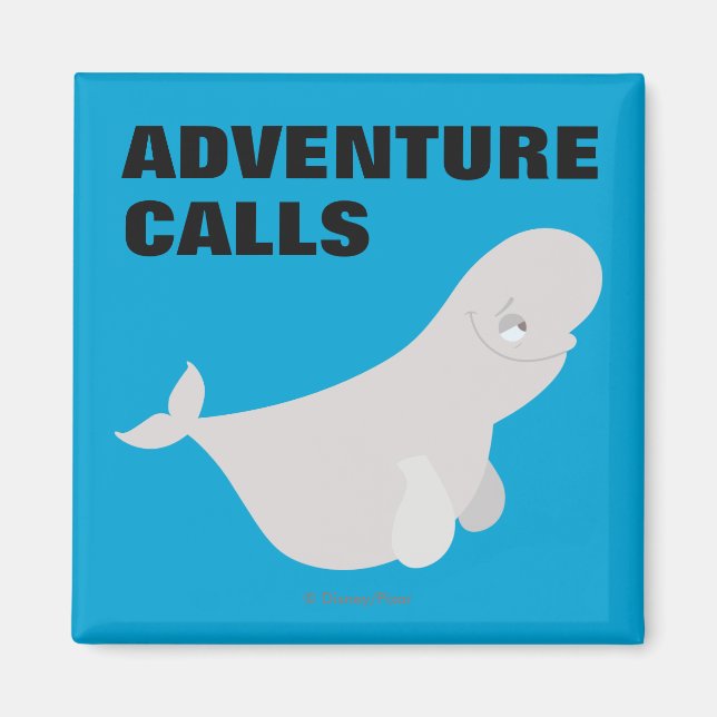 Bailey the Beluga Whale Magnet (Front)