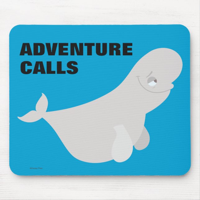 Bailey the Beluga Whale Mouse Pad (Front)