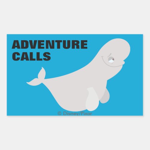 Bailey the Beluga Whale Rectangular Sticker