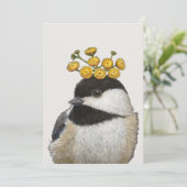 Bailey the chickadee flat card (Standing Front)