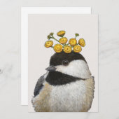 Bailey the chickadee flat card (Front/Back)