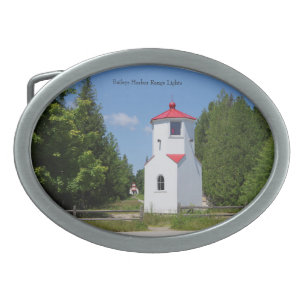 Baileys Harbor Range Lights belt buckle