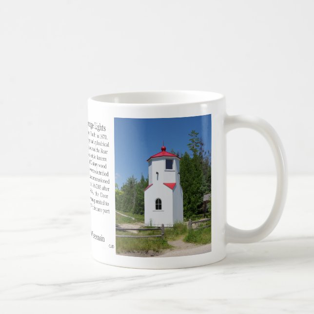 Baileys Harbor Range Lights history mug (Right)
