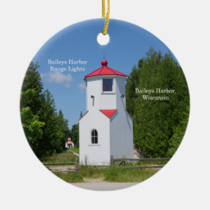 Baileys Harbor Range Lights ornament