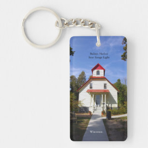 Baileys Harbor Rear Range Light acrylic key chain