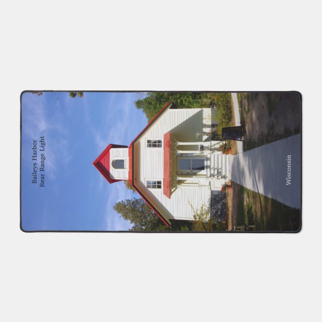 Baileys Harbor Rear Range Light desk mat (Front)