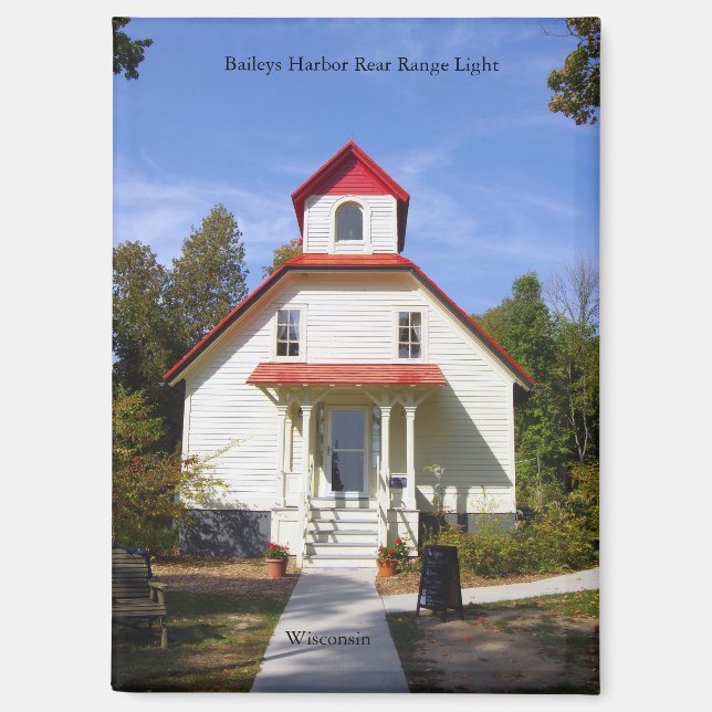 Baileys Harbor Rear Range Light magnet (Front)