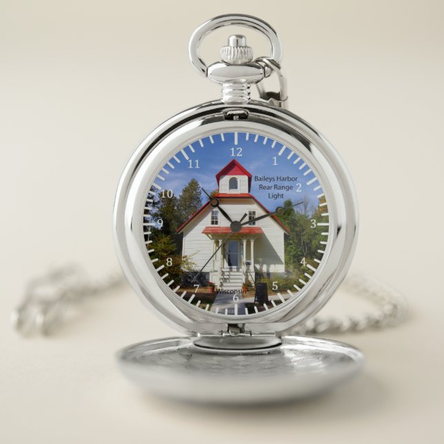 Baileys Harbor Rear Range Light pocket watch (Inside)