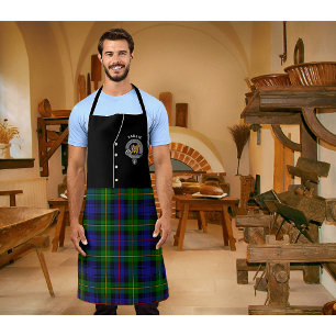 Baillie Clan Badge & Tartan Kilt Apron