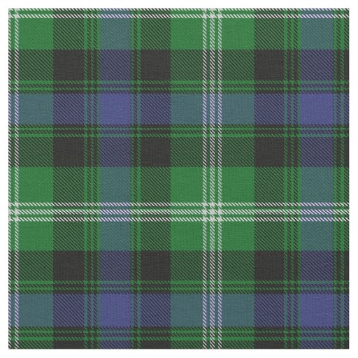 Baillie of Polkemett Green Clan Tartan Fabric