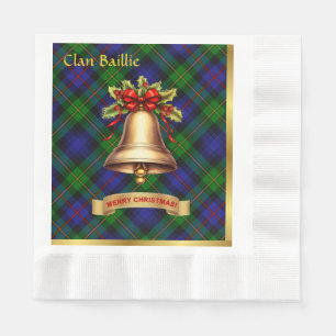 Baillie Personalized Tartan Christmas Napkins
