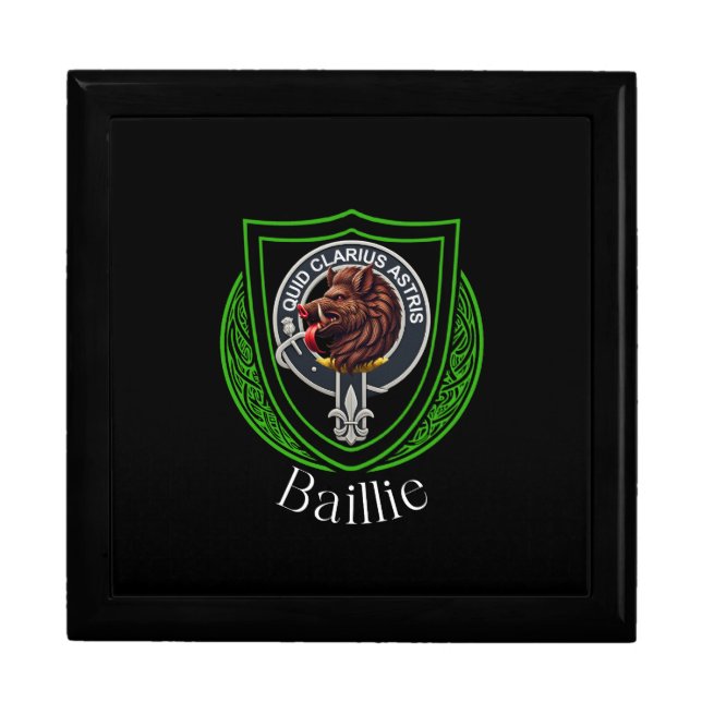 Baillie Scottish Clan Crest Gift Box (Front)