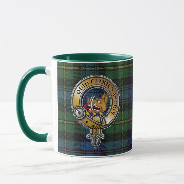 Baillie Tartan & Badge Mug (Left)