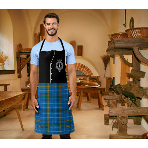 Bain Clan Badge & Tartan Kilt Apron