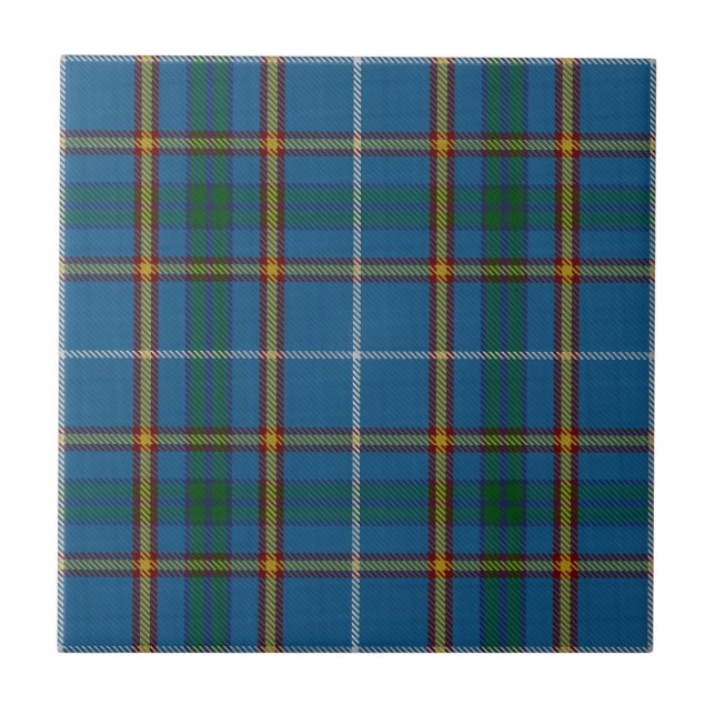 Bain Clan Hunting Tartan Plaid Pattern Ceramic Tile (Front)
