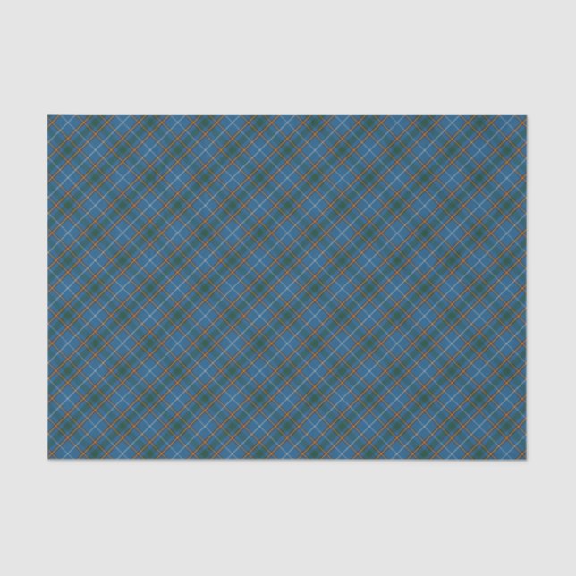 Bain Clan Scottish Tartan Plaid Pattern Tissue Paper (Front)