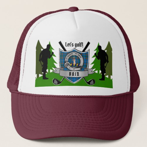 Bain Personalized Clan Badge Golf Trucker Hat