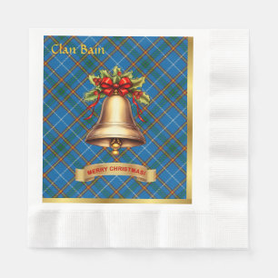 Bain Personalized Tartan Christmas Napkins