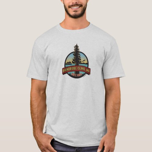 Bainbridge Island Circle Patch T_Shirt