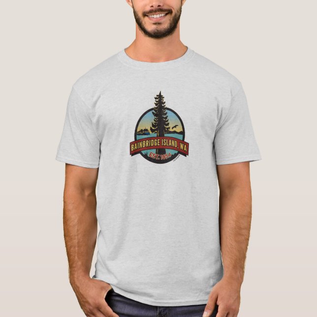 Bainbridge Island Circle Patch T-Shirt (Front)