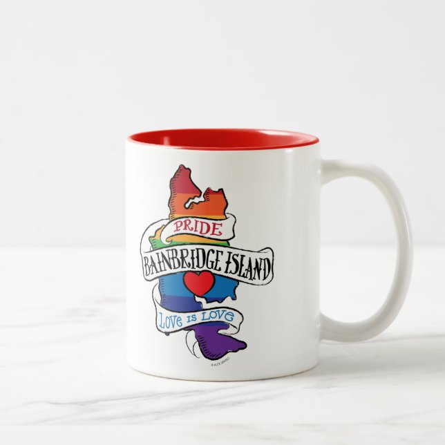 Bainbridge Island LGBT Pride Mug (Right)