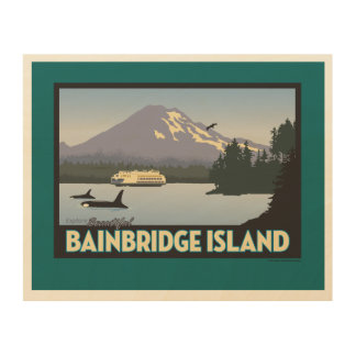 Bainbridge Island Retro-styled Poster Art