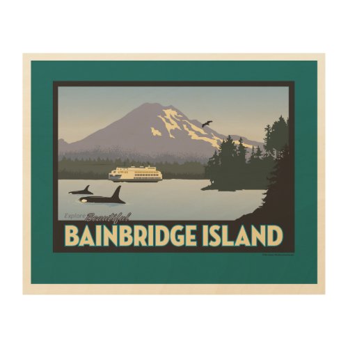 Bainbridge Island Retro_styled Poster Art