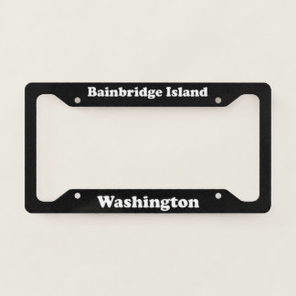 Bainbridge Island WA - LPF License Plate Frame