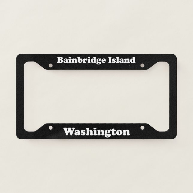 Bainbridge Island WA - LPF License Plate Frame (Front)