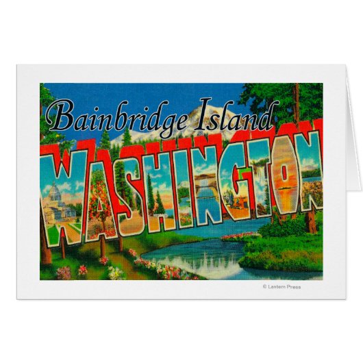 Bainbridge Island, Washington Cards (Front Horizontal)