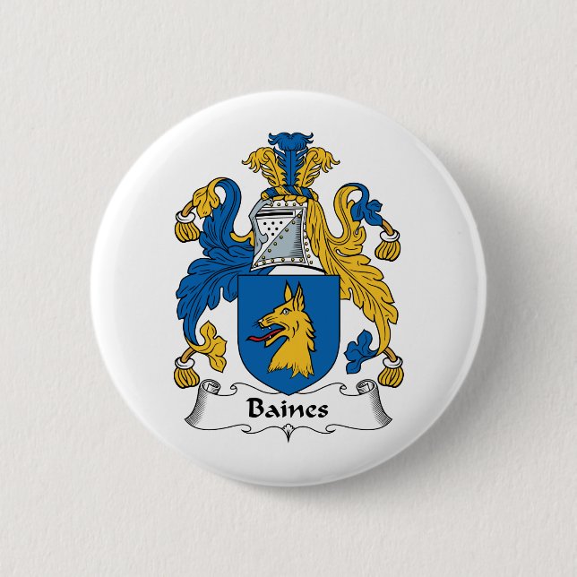 Baines Family Crest Button (Front)