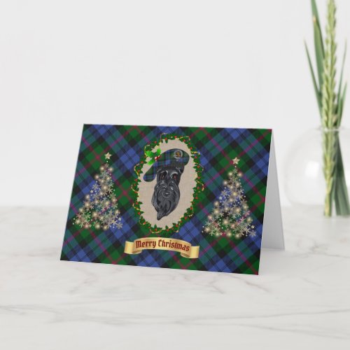 Baird Clan Badge  Tartan Personalized Holiday Card