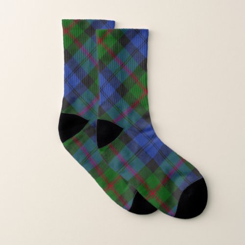 Baird Clan Tartan Plaid Pattern Socks