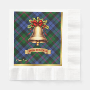 Baird Personalized Tartan Christmas Napkins