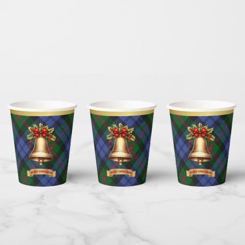 Baird Personalized Tartan Christmas  Paper Cups