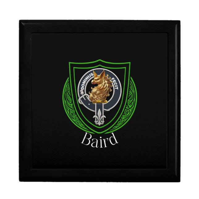 Baird Scottish Clan Crest Gift Box (Front)