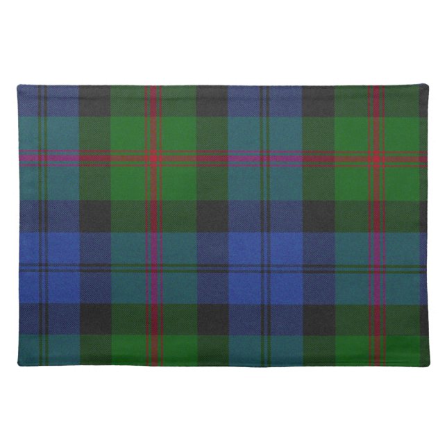 Baird Scottish Clan Tartan Plaid Pattern Cloth Placemat (Front)