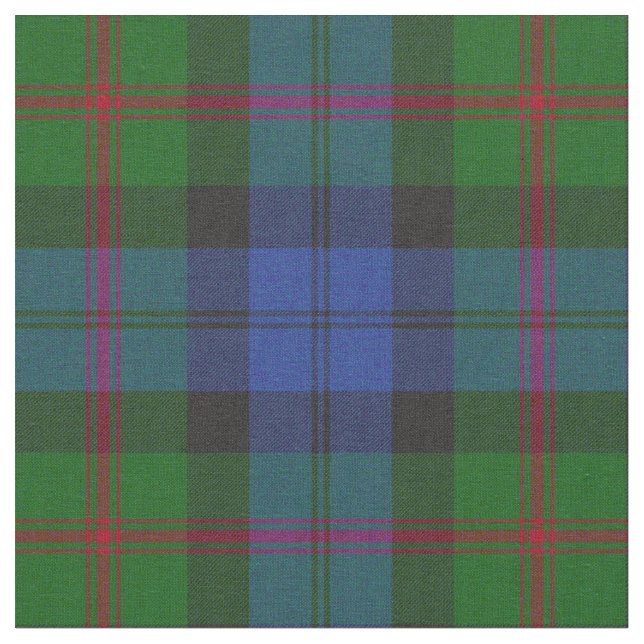 Baird Scottish Clan Tartan Plaid Pattern Fabric (Close Up)