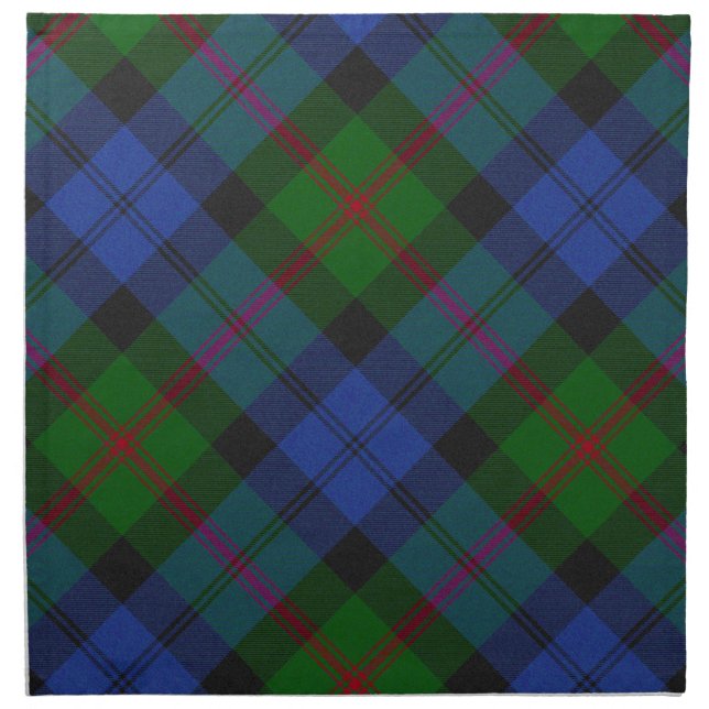 Baird Scottish Tartan Clan Plaid Cloth Napkin (Front)