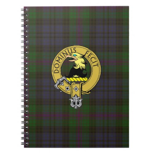 Baird Tartan and Clan Badge Notebook