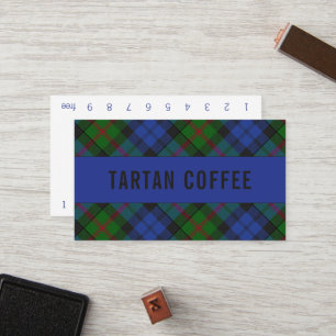 Baird Tartan Punchcard Loyalty Card