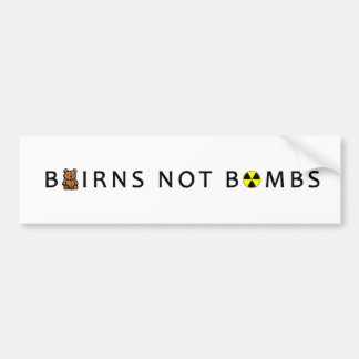 BAIRNS NOT BOMBS BUMPER STICKER