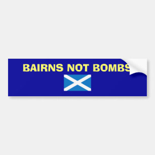 Bairns Not Bombs Scottish Independence Sticker