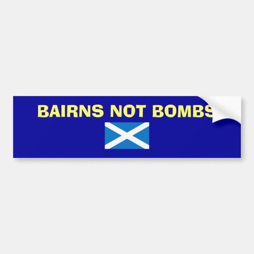 Bairns Not Bombs Scottish Independence Sticker
