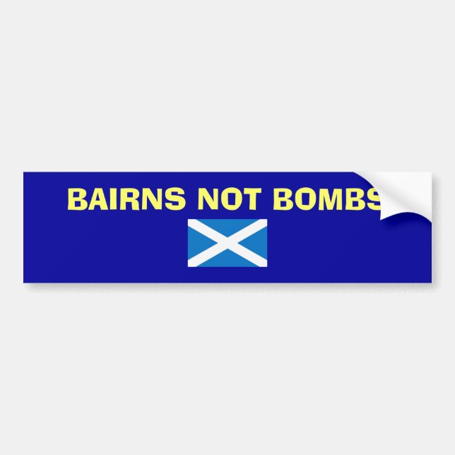 Bairns Not Bombs Scottish Independence Sticker (Front)
