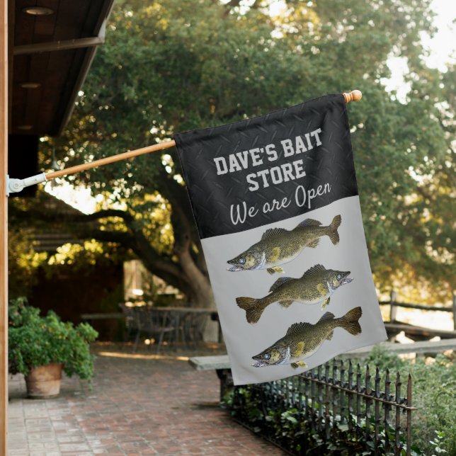 Bait Store Fishing Tackle Small Business Sign (In SItu)